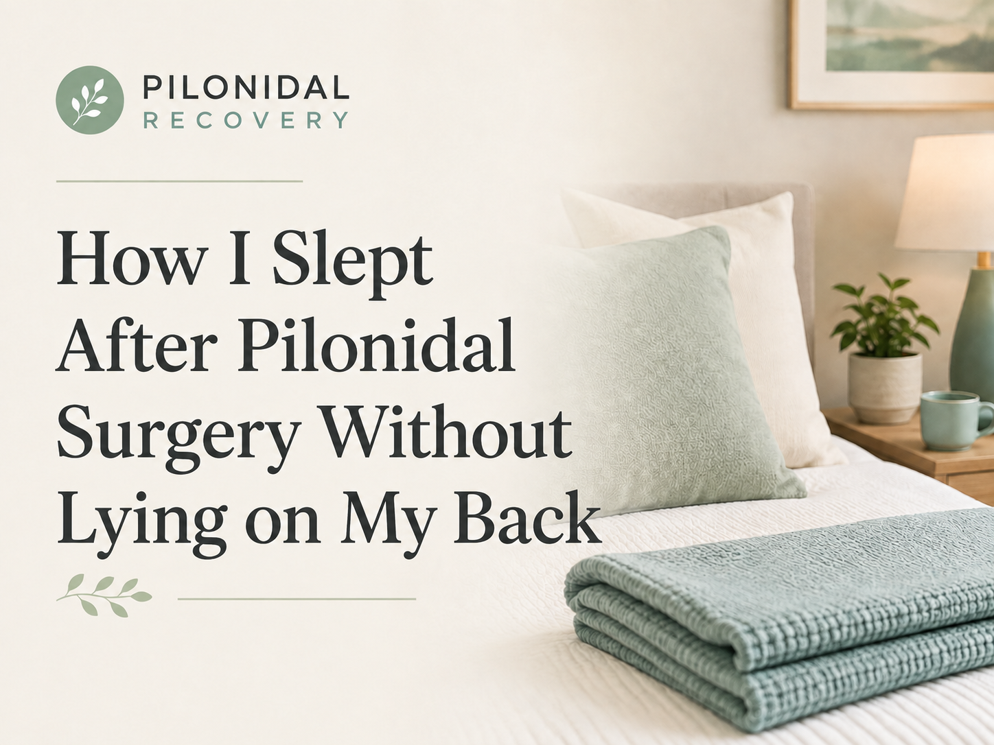 How I Slept After Pilonidal Surgery Without Lying on My Back